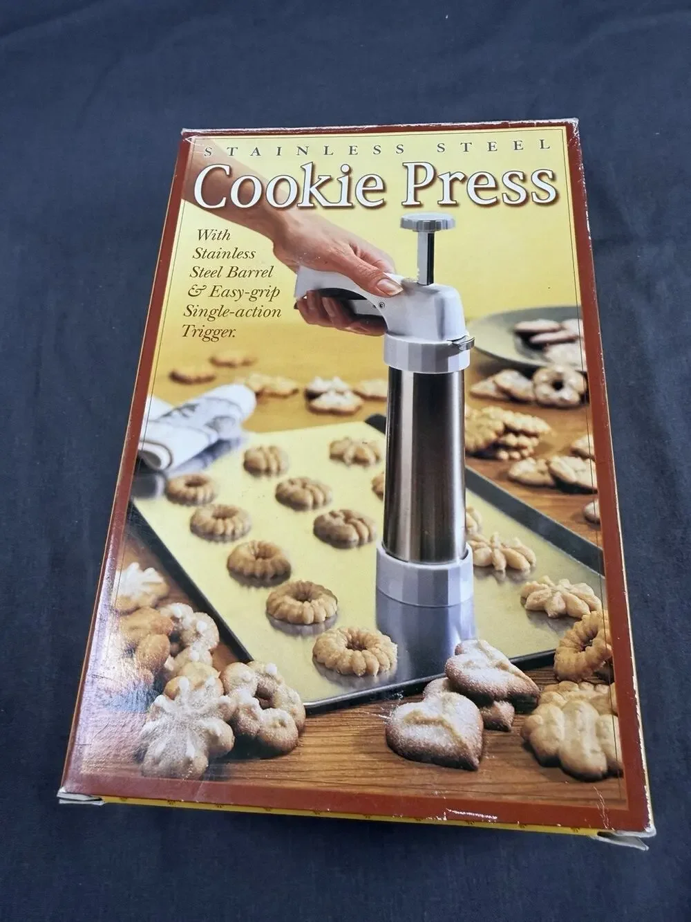 Stainless Steel Cookie Press William Sonoma 1999 New Open Box